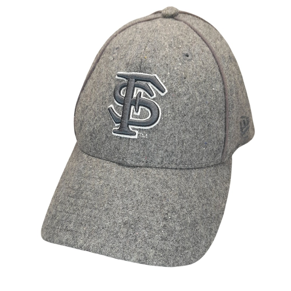 Florida State University FSU‎ Seminoles Grey Wool Blend Baseball Cap Hat Mens